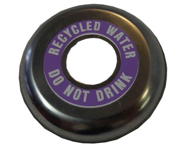 Stainless Steel Cover Plates RECYCLED WATER - DO NOT DRINK