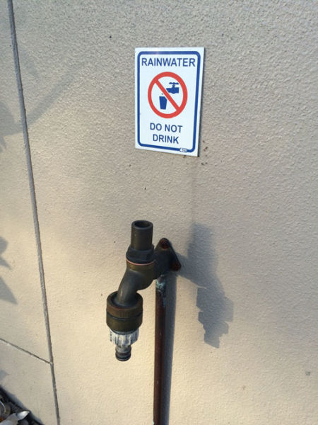 Rainwater Sign Installed